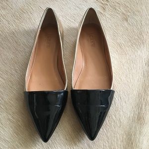 J Crew Two tone pointy flats.